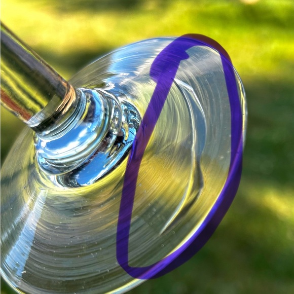 Vintage Set of 2 Hand Blown Mexican Red/yellow Margarita Glasses Barware - Picture 6 of 11